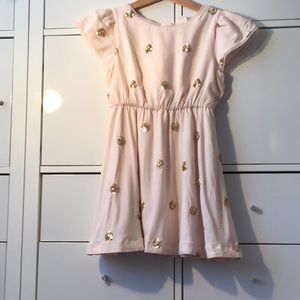 Gap kids blush pink party dress